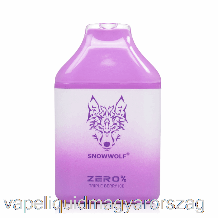 Snowwolf Zero 5500 0% Nikotinmentes Eldobható Tripla Bogyó Jég Vape E Cigi